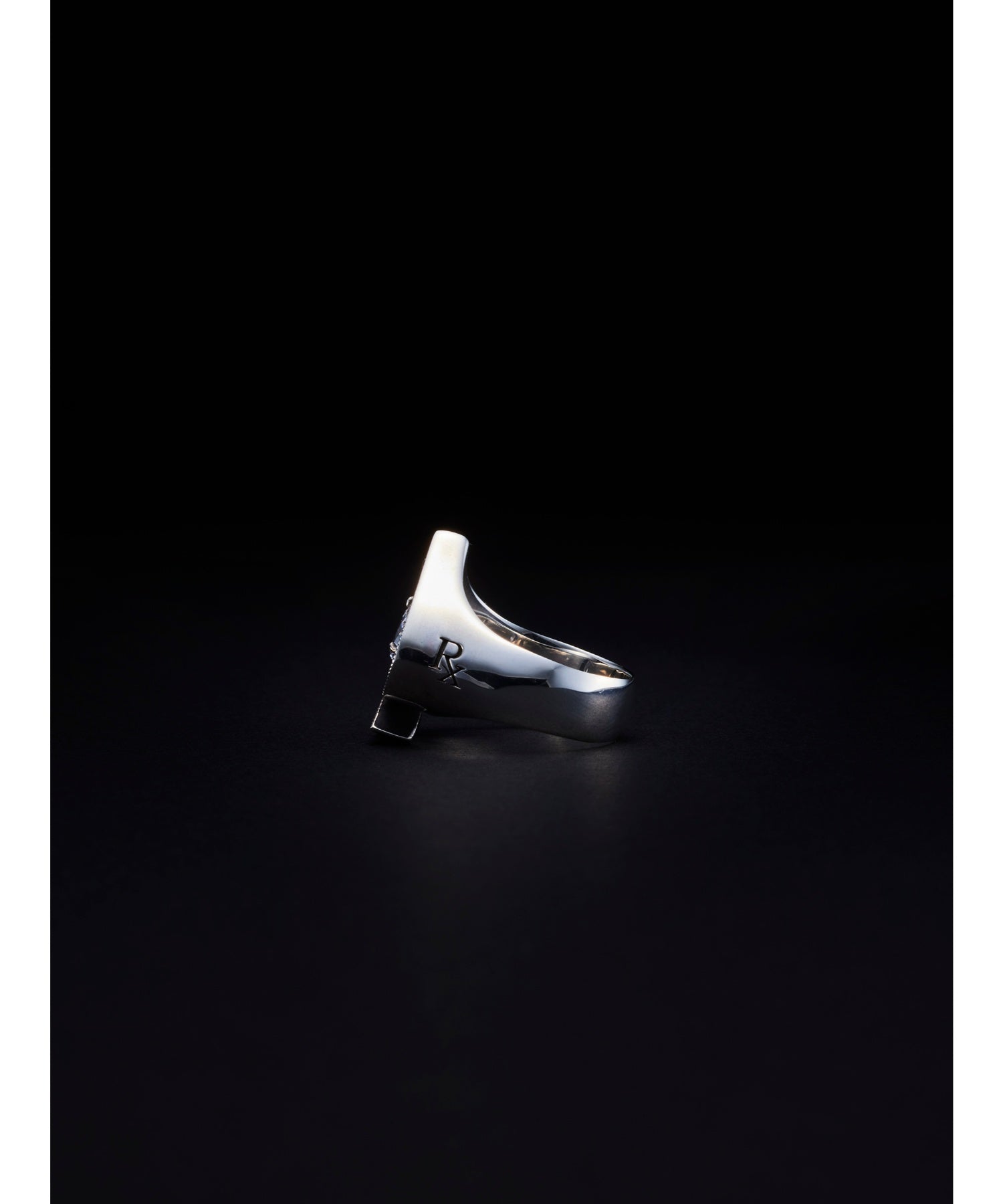 Engraved Spade Ring