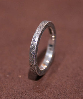 Engraved Flat Ring
