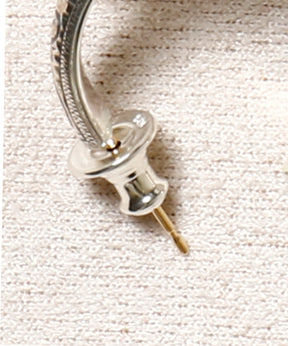 Engraved Hoop Earring (Single)