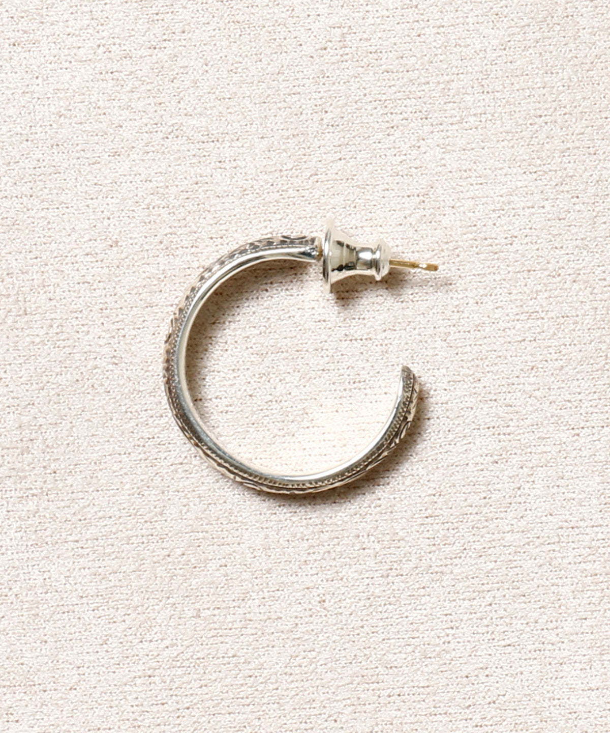 Engraved Hoop Earring (Single)