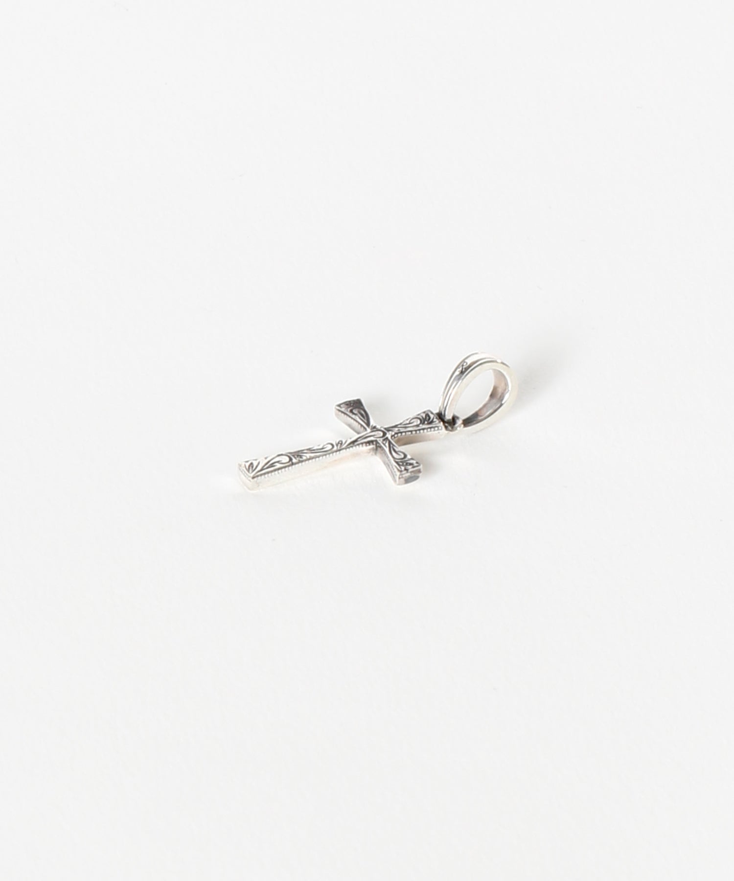 Engraved Tiny Cross Pendant