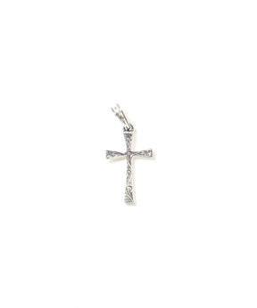 Engraved Tiny Cross Pendant