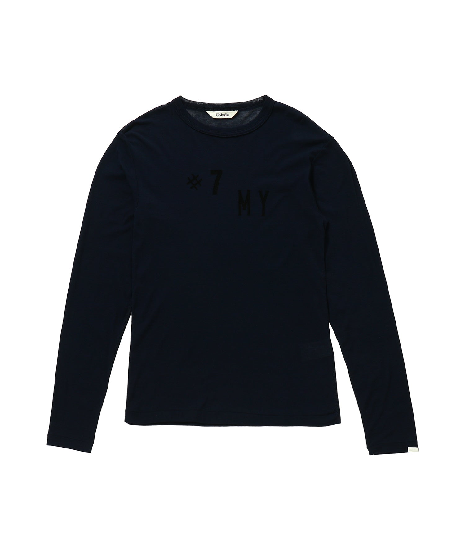 【Oblada】SHEER LONG SLEEVE TEE SHEER STEADY LONG TEE - Oblada (オブラダ) - tops (トップス