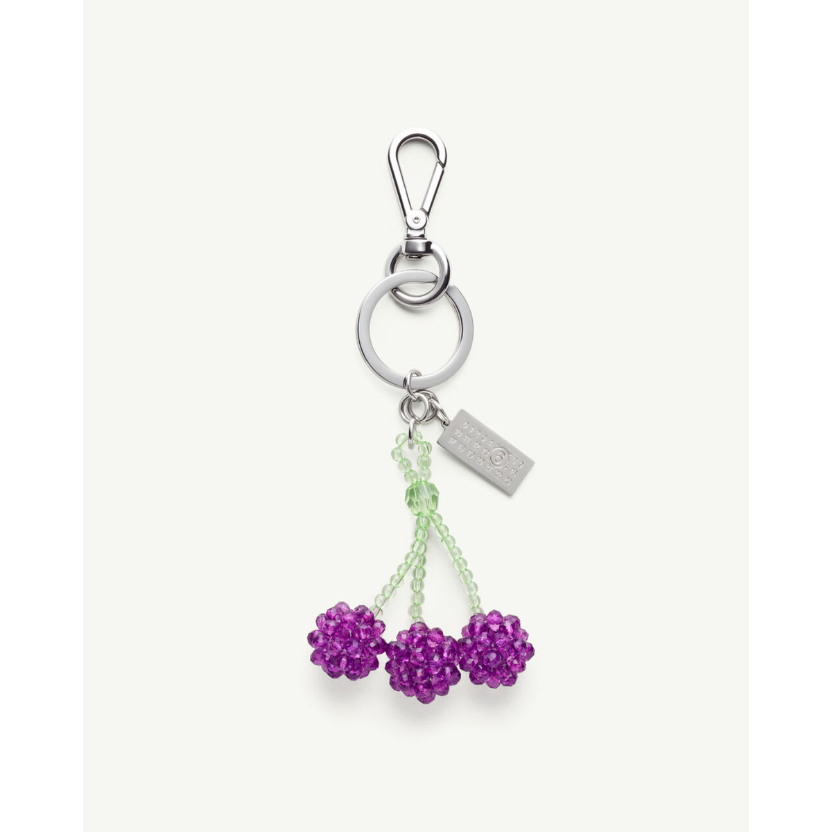 Margiela Maison MM6 磁石　ベアチャーム MARGIELA MAISON MM6 - ニューメリックキーリング チェリービーズ 2点セット ペア キーホルダー・アクリルキーホルダー