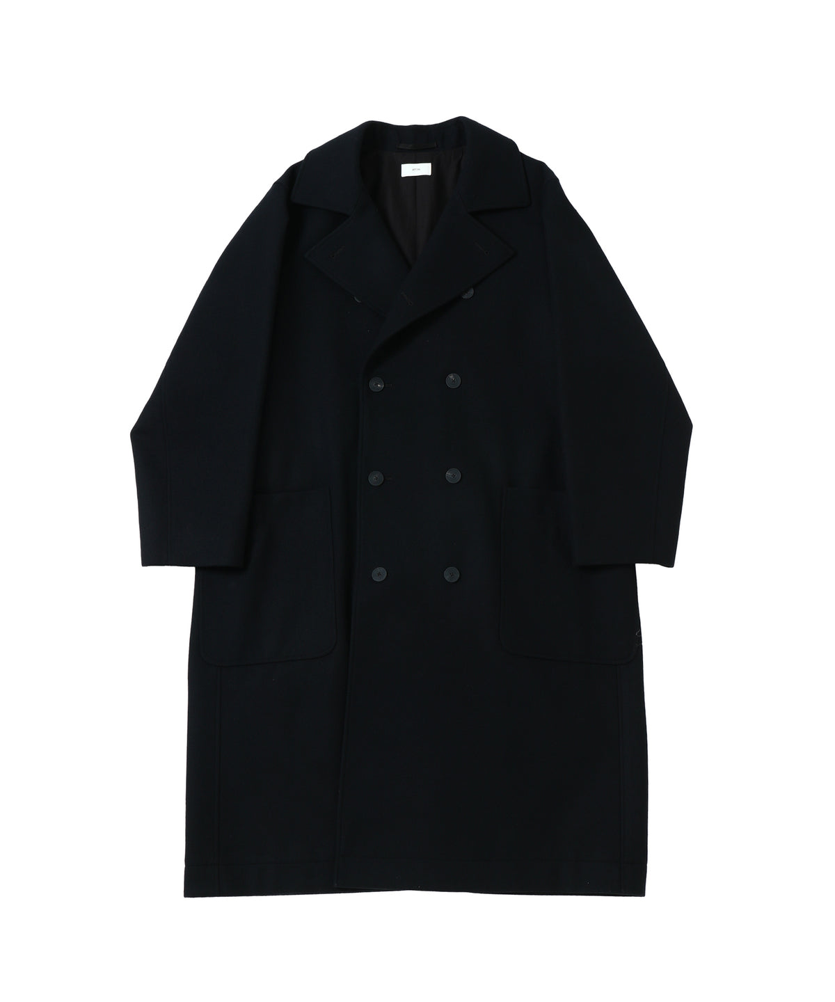 SUPER 160S DOUBLE SAXONY DOUBLE BREASTED COAT