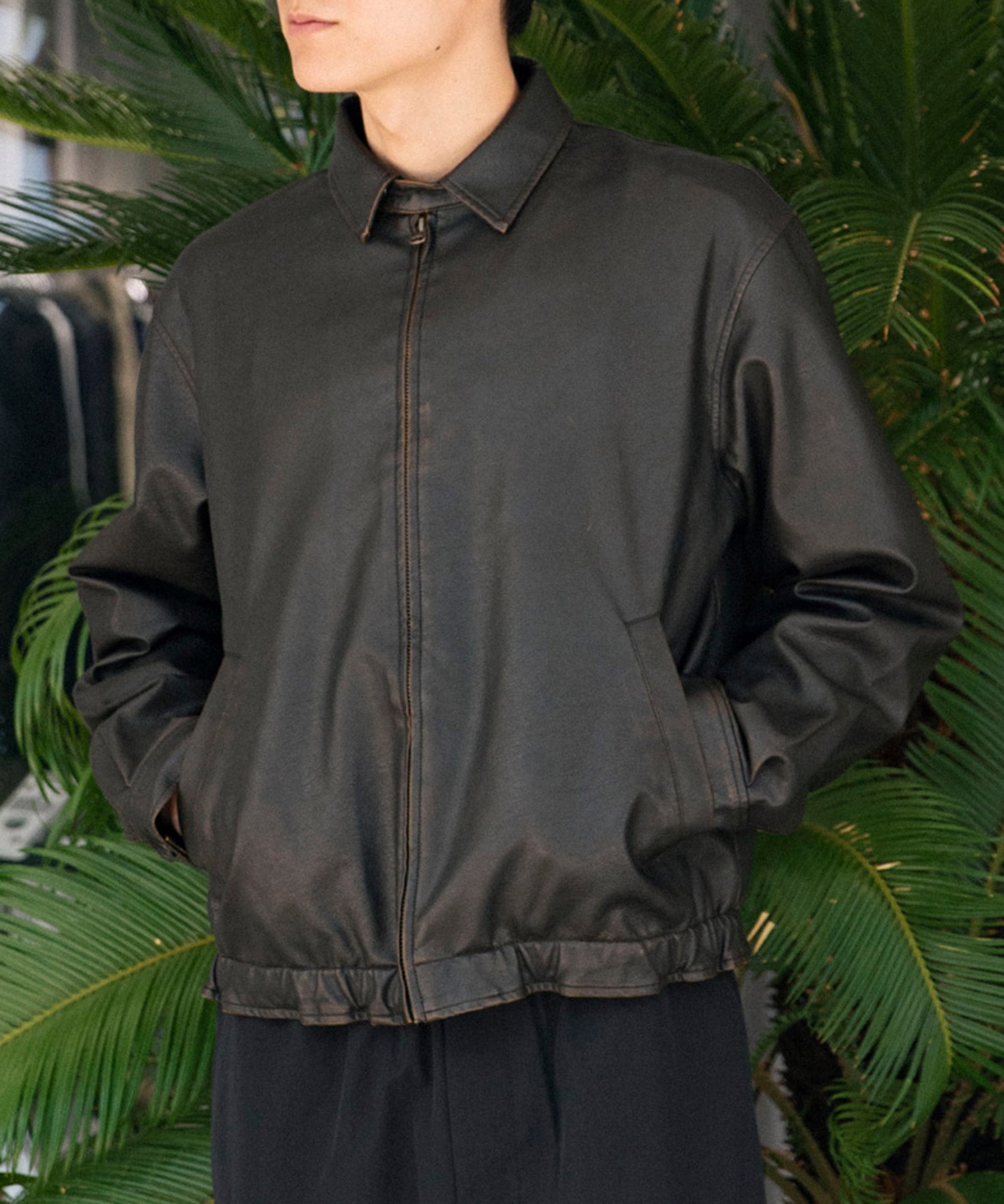 Synthetic Leather Jacket