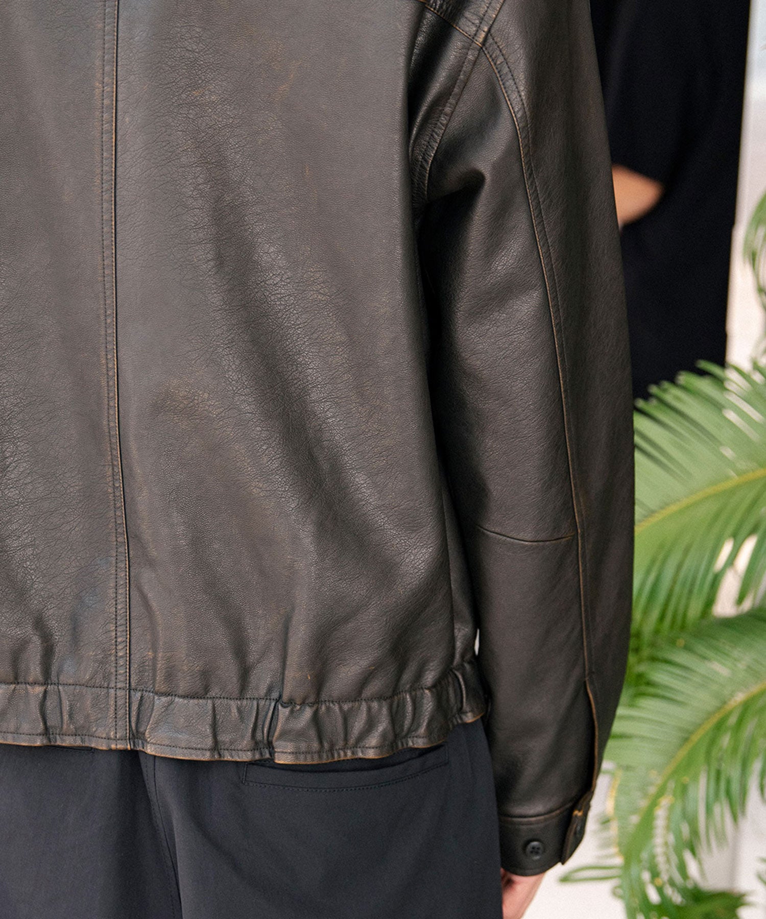 Synthetic Leather Jacket