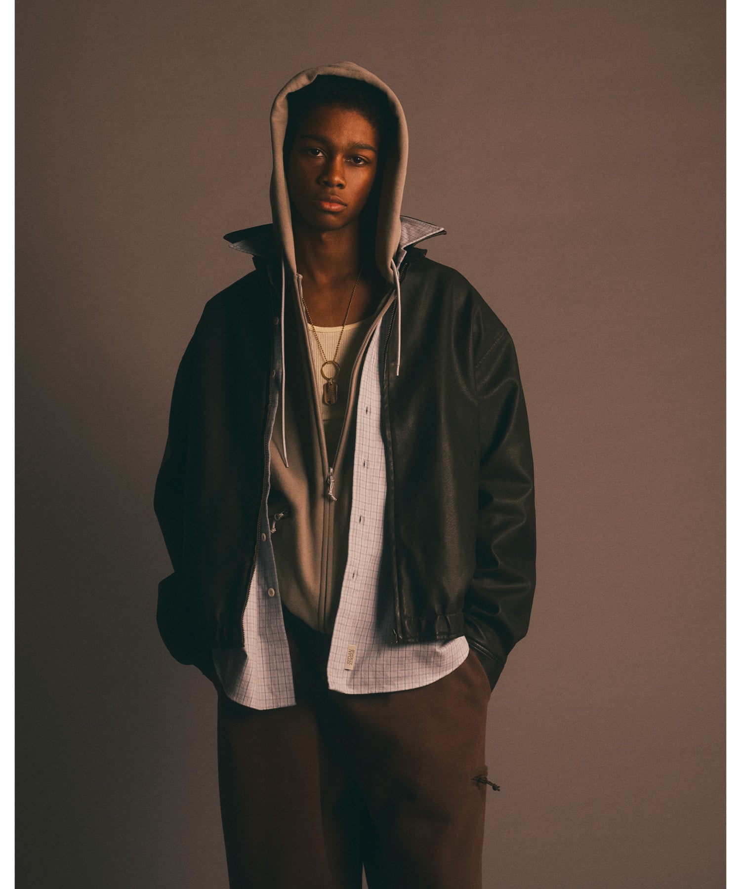 Synthetic Leather Jacket