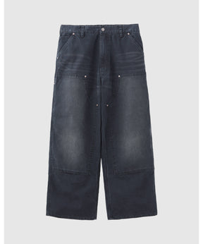 Vintage Washed Double Knee Pants
