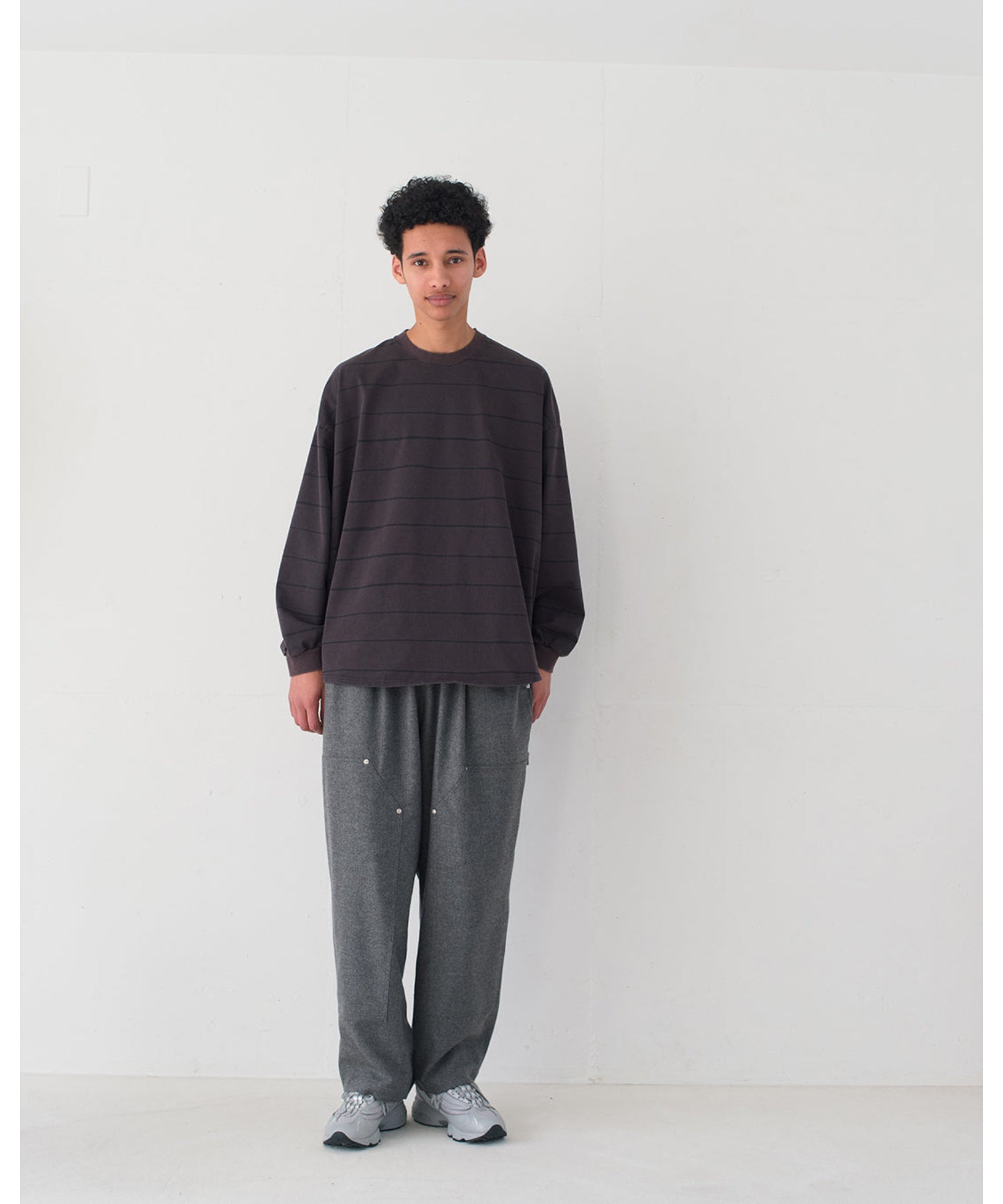 SIDE STRIPE SUPER BIG LS TEE (DISCHARGED) - S.F.C (Stripes