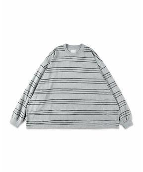 SUPER BIG LS TEE(MULTI STRIPE)