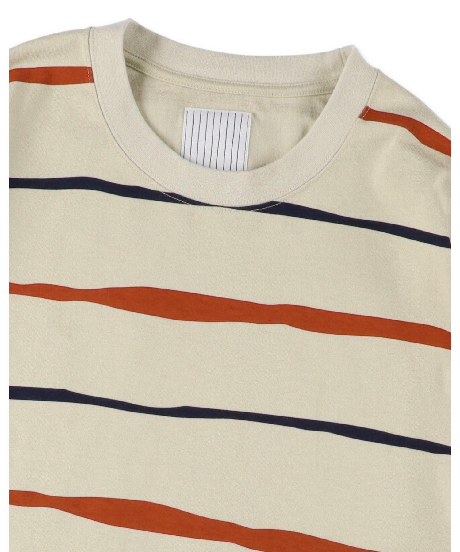 SUPER BIG STRIPE LS TEE (W/DRAWSTRINGS)