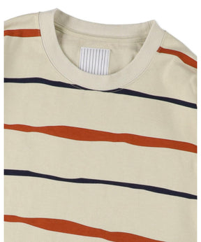 SUPER BIG STRIPE LS TEE (W/DRAWSTRINGS)