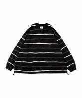 SUPER BIG STRIPE LS TEE (W/DRAWSTRINGS)