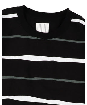 SUPER BIG STRIPE LS TEE (W/DRAWSTRINGS)