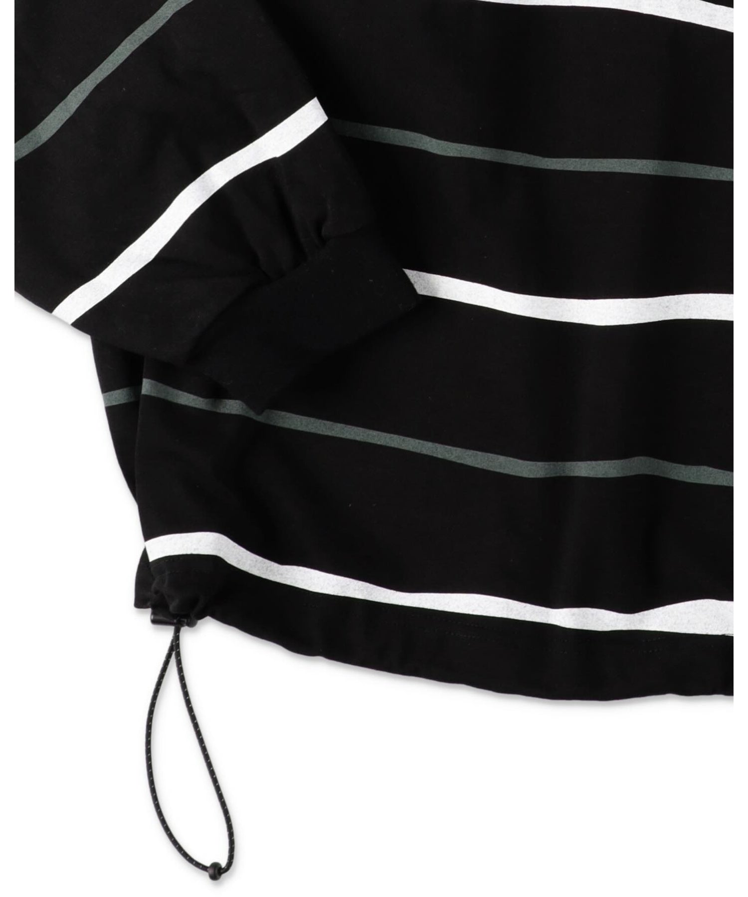 SUPER BIG STRIPE LS TEE (W/DRAWSTRINGS)
