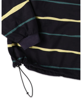 SUPER BIG STRIPE LS TEE (W/DRAWSTRINGS)