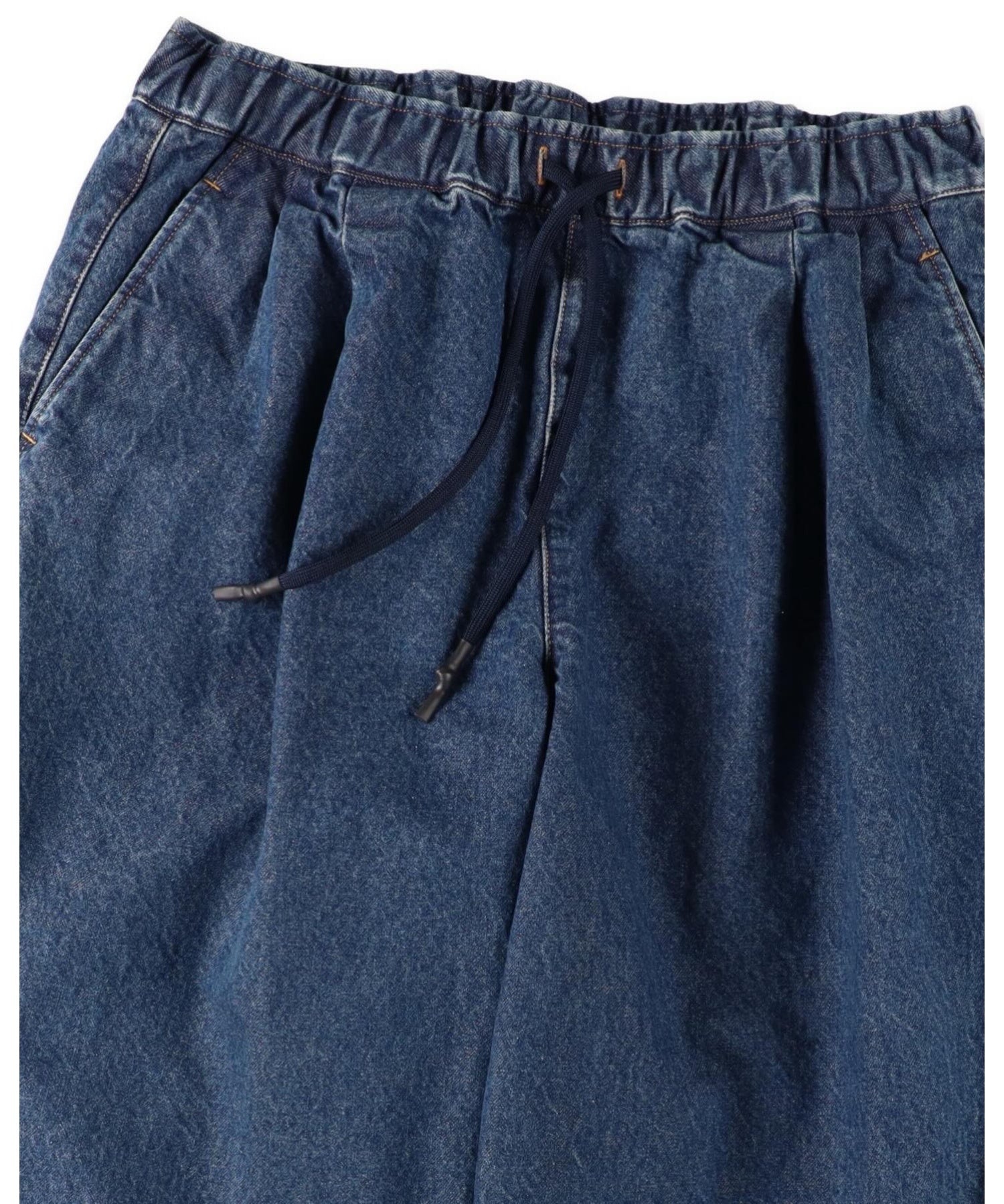 TWO TUCK WIDE PANTS(DENIM)