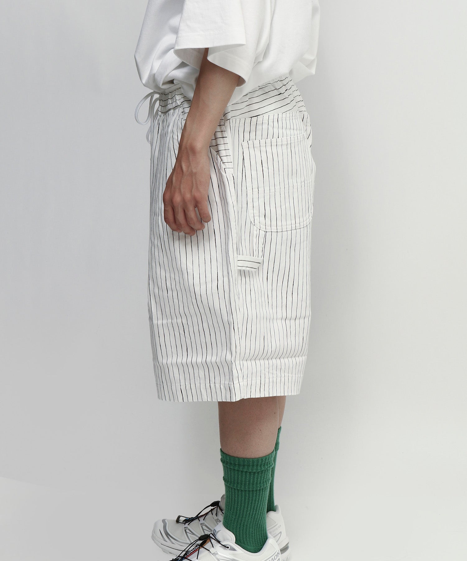 STRIPE PAINTER SHORTS