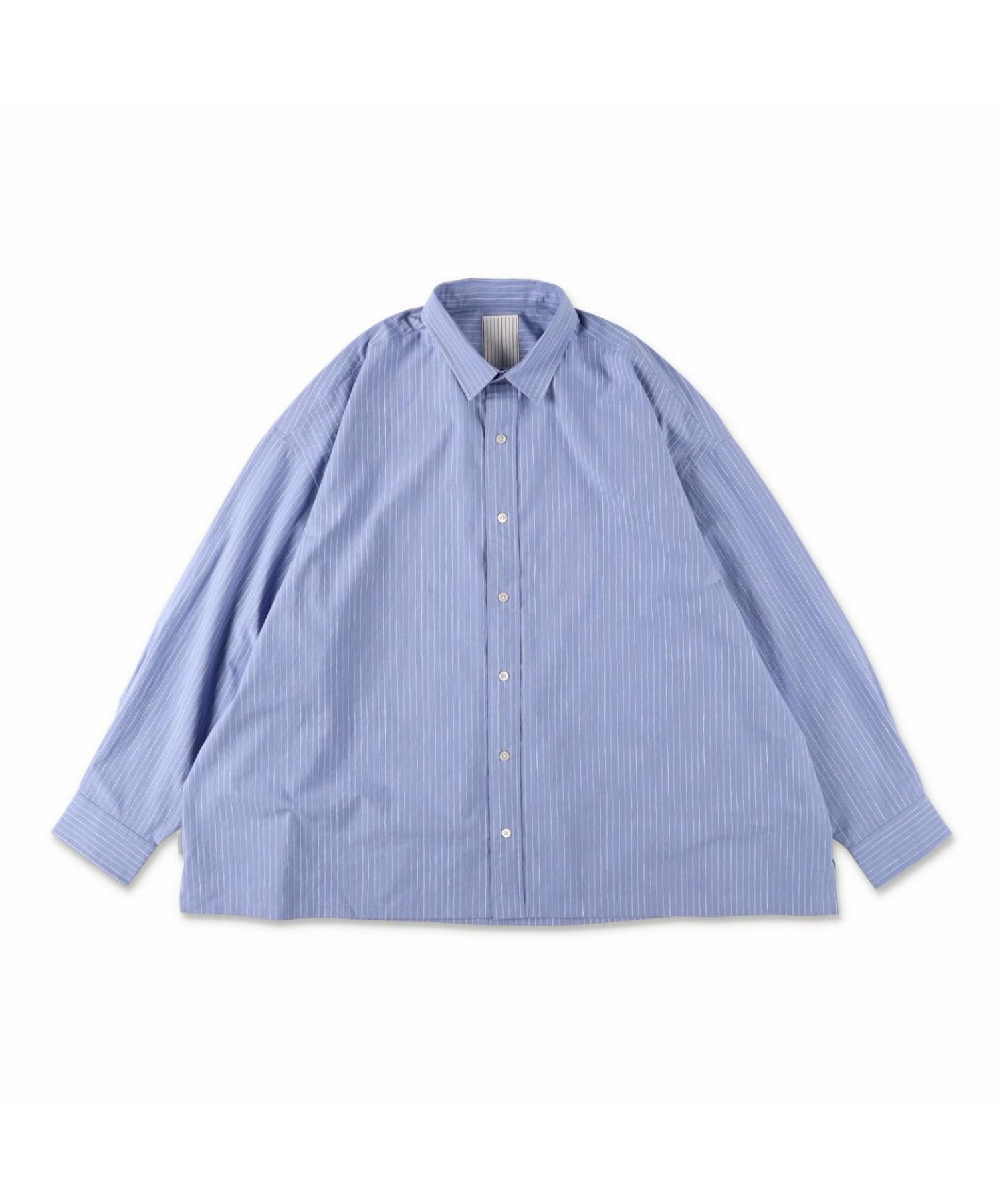 COTTON STRIPE SLIT SHIRT