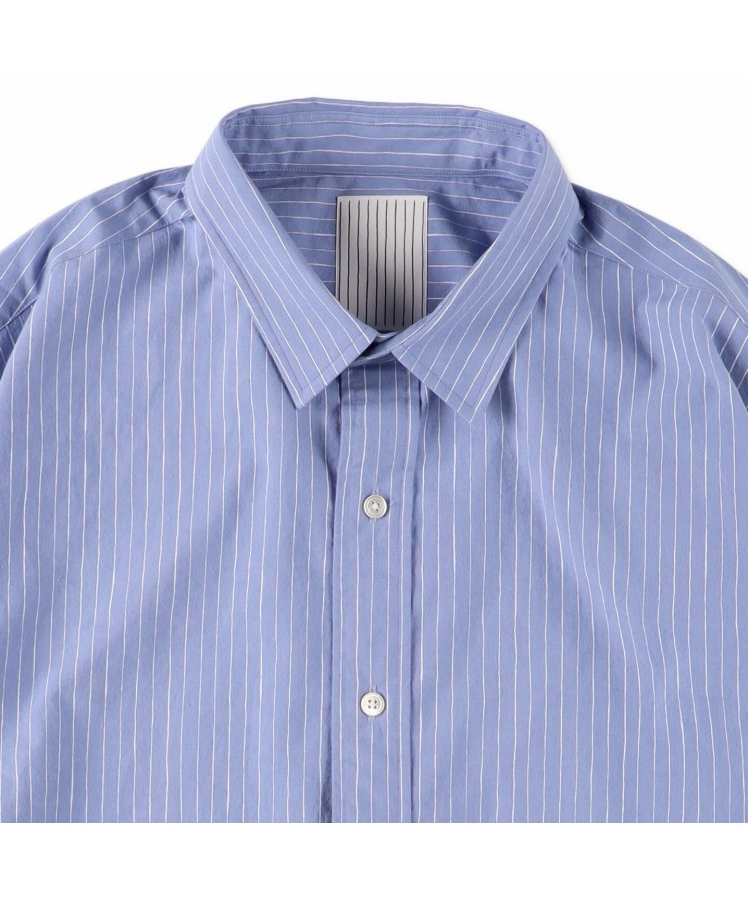 COTTON STRIPE SLIT SHIRT