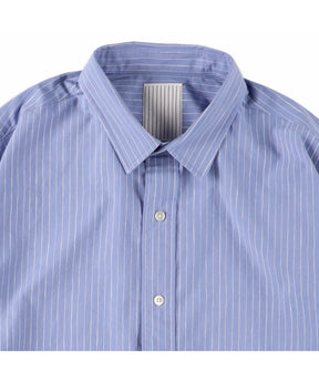 COTTON STRIPE SLIT SHIRT