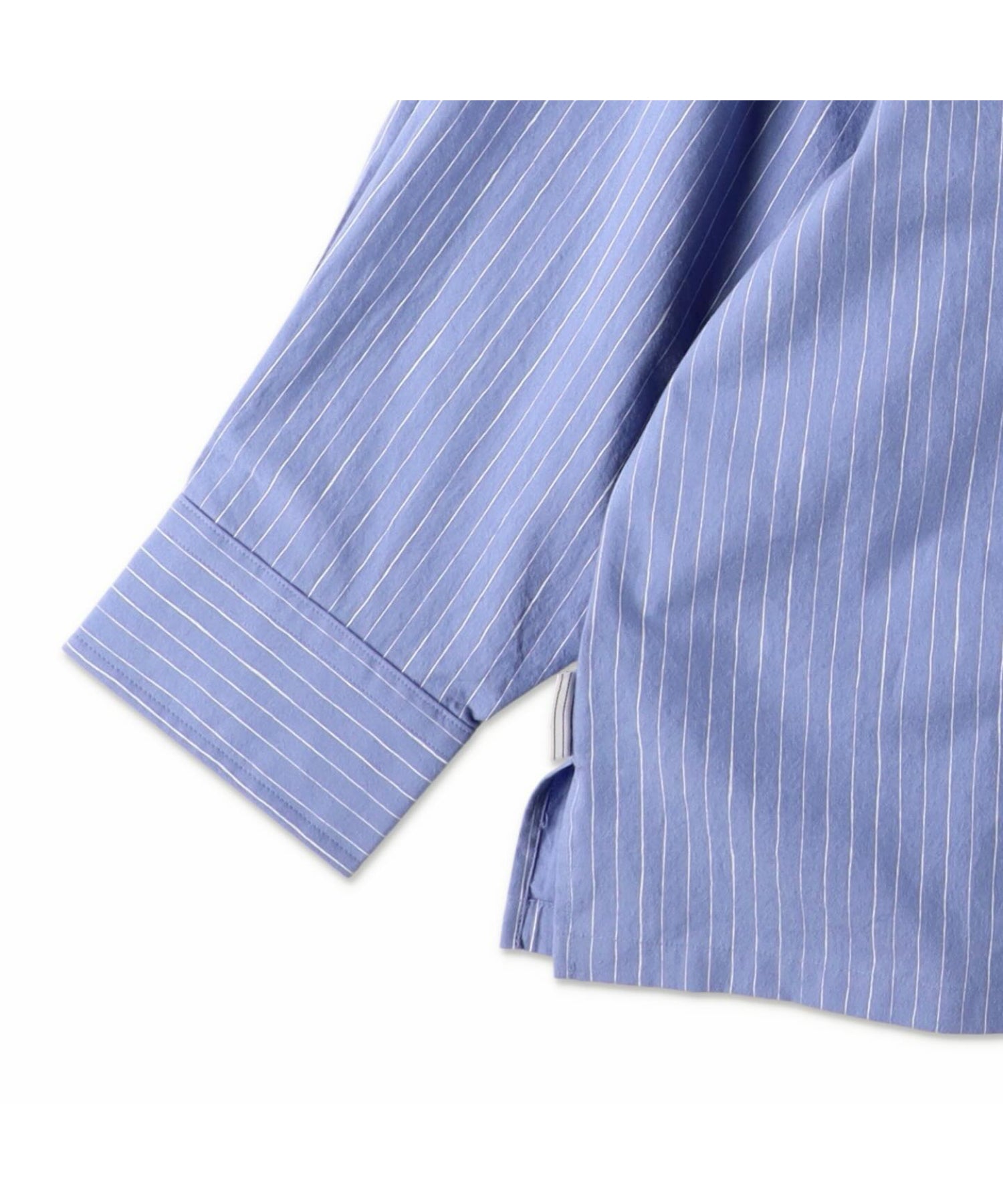 COTTON STRIPE SLIT SHIRT