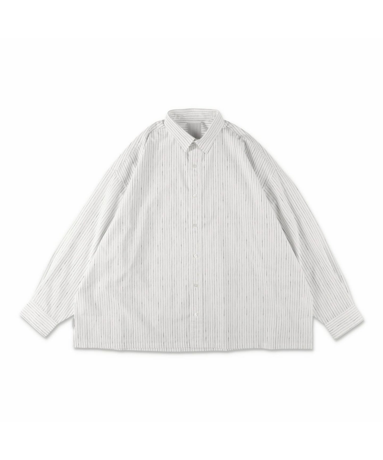 COTTON STRIPE SLIT SHIRT