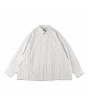 COTTON STRIPE SLIT SHIRT