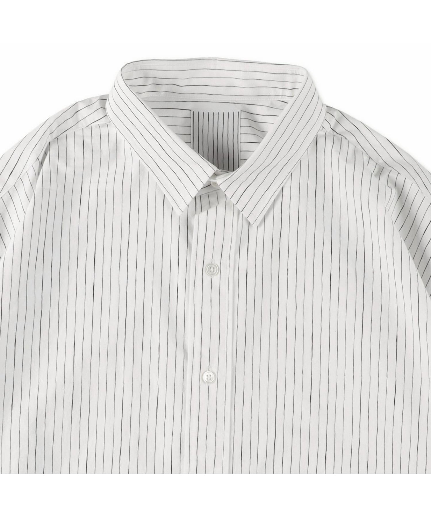 COTTON STRIPE SLIT SHIRT