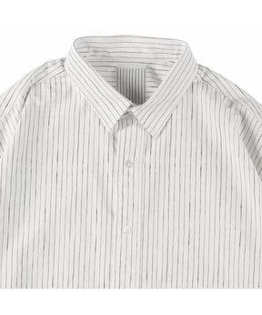 COTTON STRIPE SLIT SHIRT