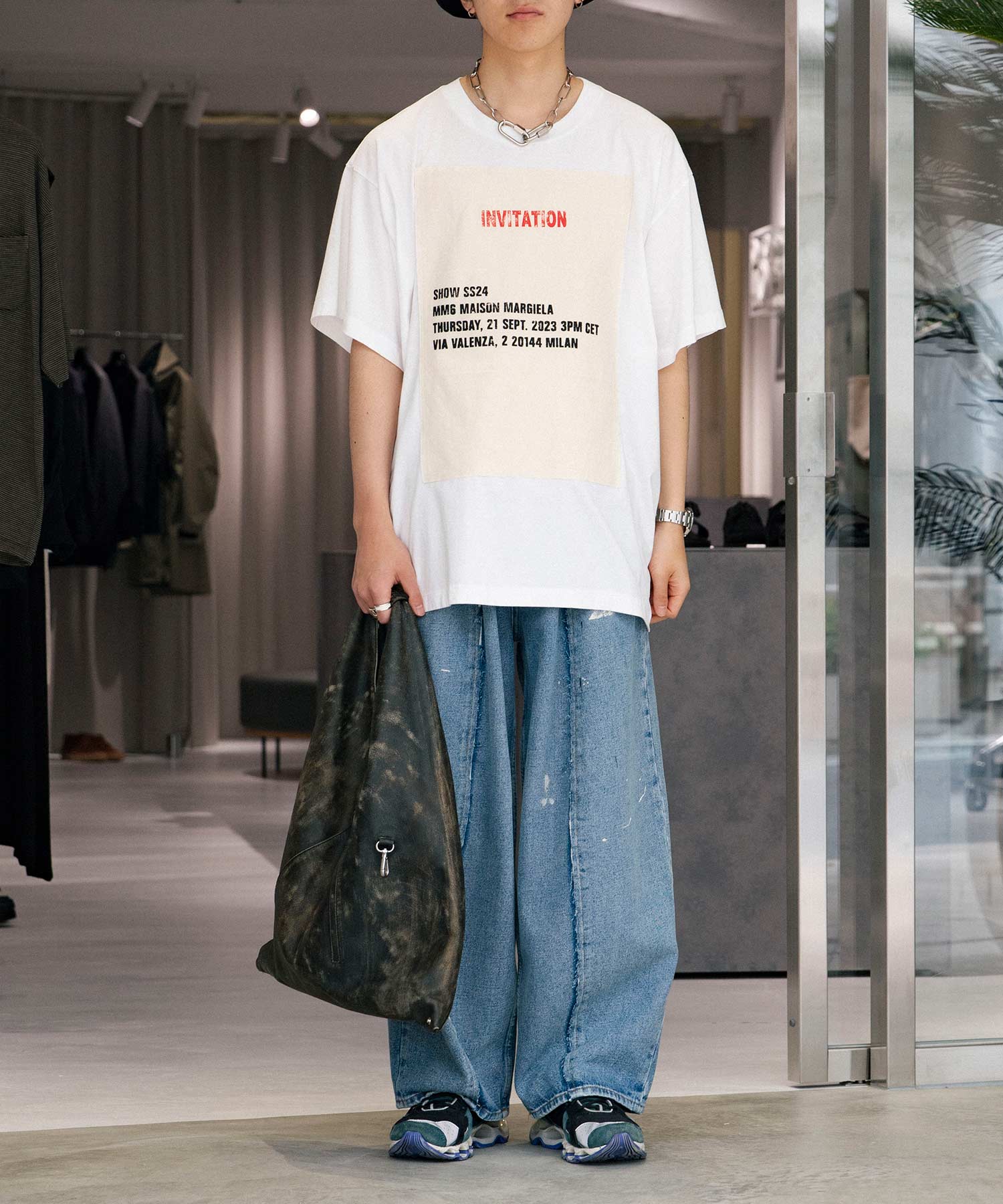 ジャージー Tシャツ - MM6 Maison Margiela (エムエム6 メゾンマルジェラ) - tops (トップス) | FIGURE  ONLINE (フィギュアオンライン) 【公式通販】