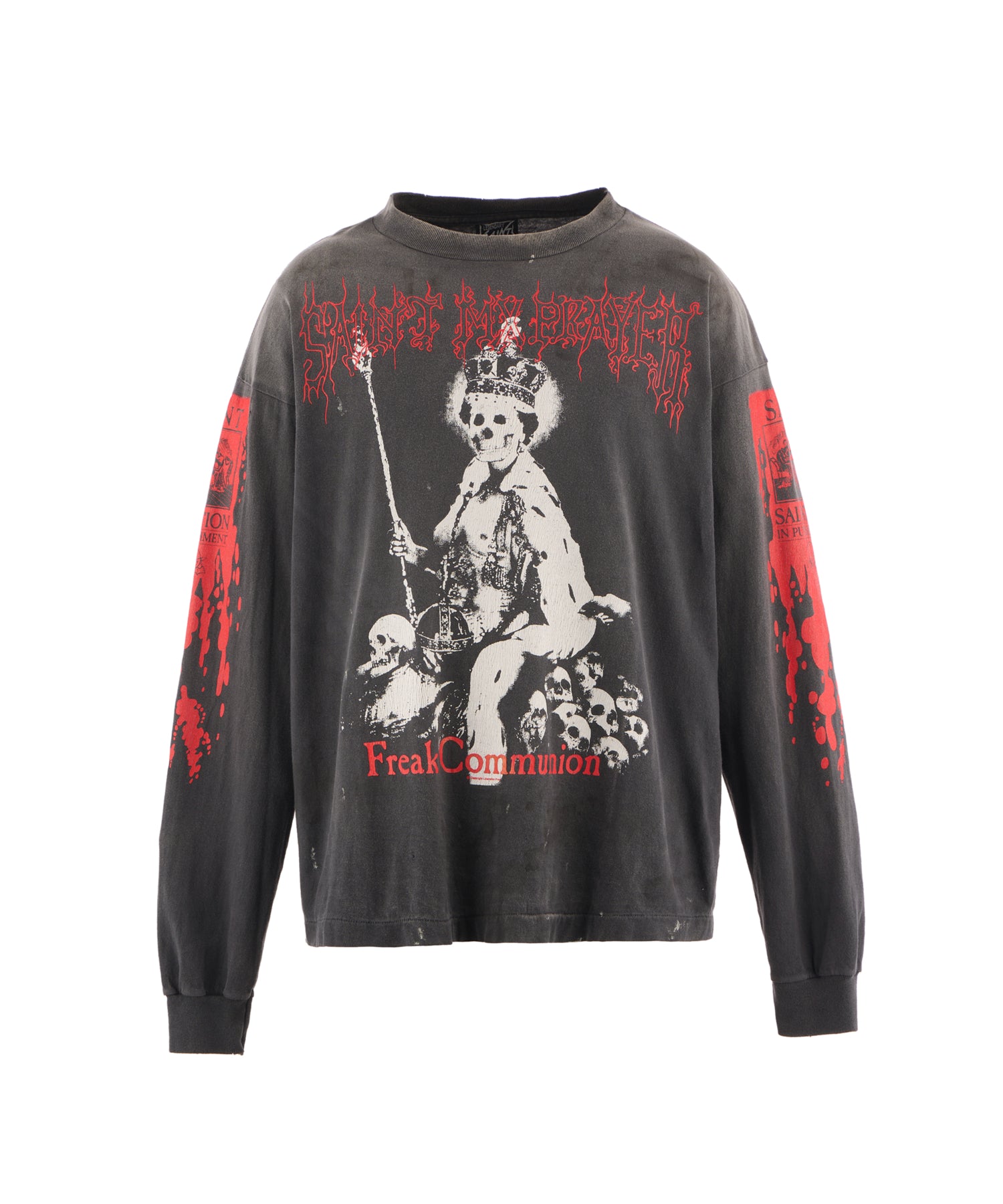 LS TEE / SAINT IS A KISS / BLACK