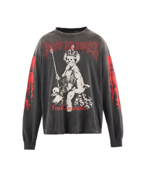 LS TEE / SAINT IS A KISS / BLACK