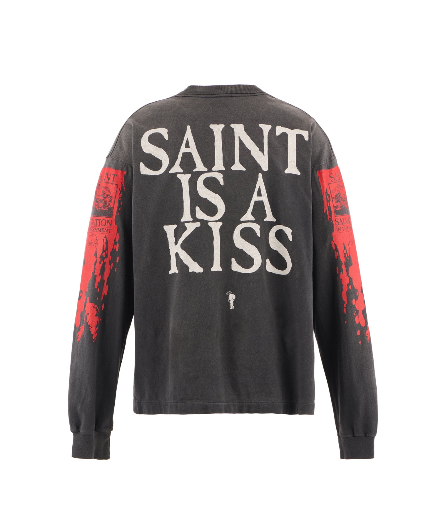 LS TEE / SAINT IS A KISS / BLACK