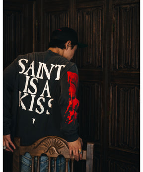 LS TEE / SAINT IS A KISS / BLACK