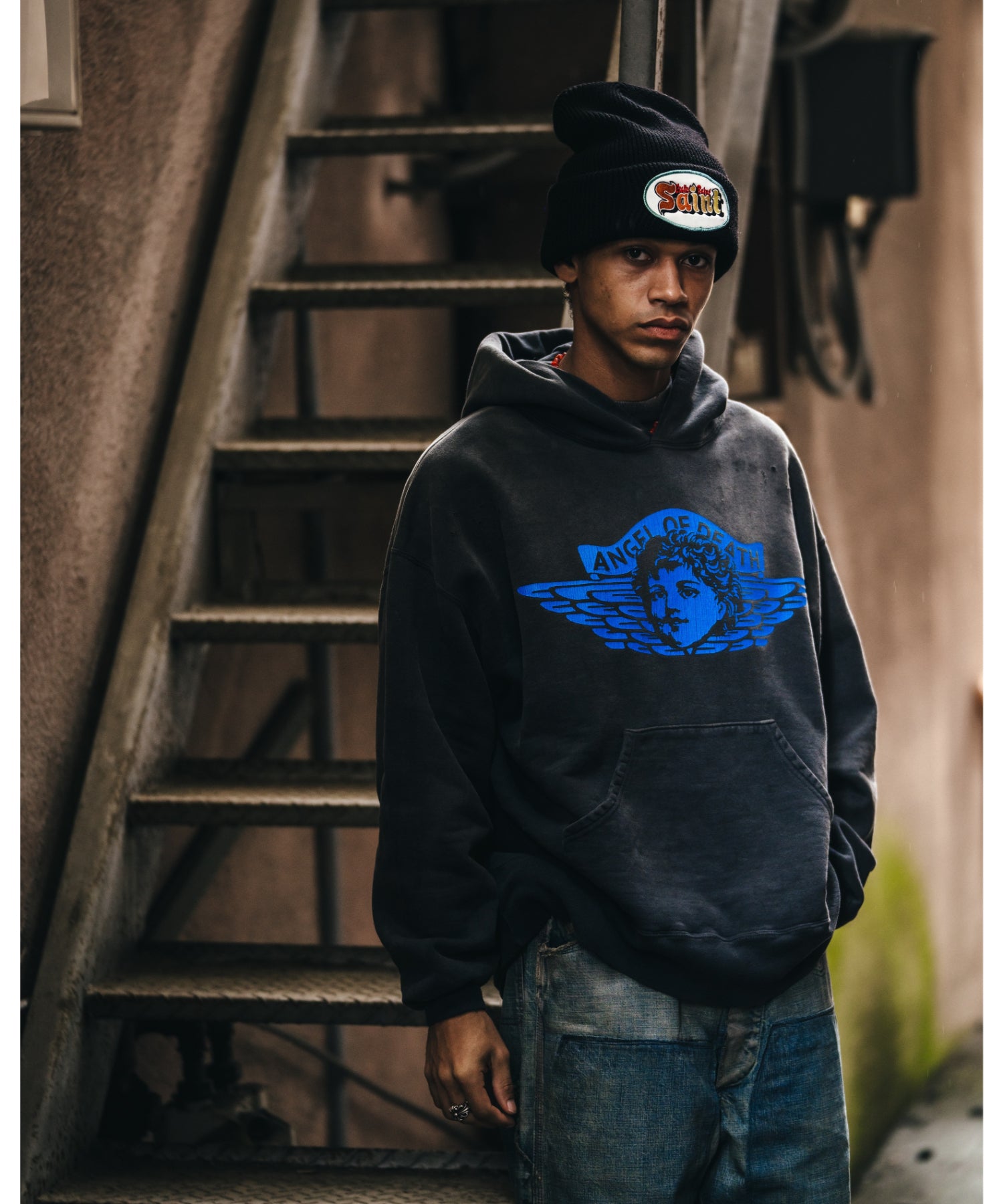 HOODIE / ANGEL / BLACK