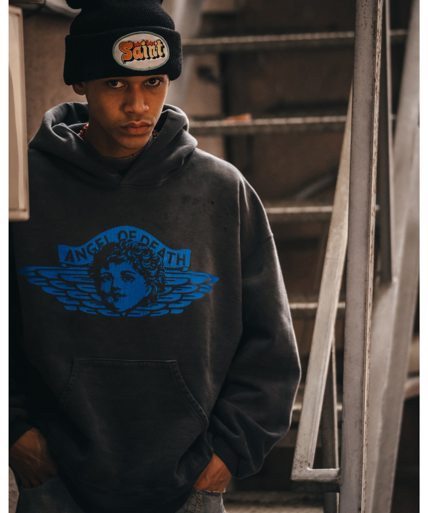 HOODIE / ANGEL / BLACK