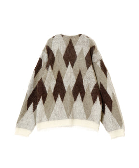 KNIT CARDIGAN / ARGYLE / MULTI - SAINT MXXXXXX (セントマイケル