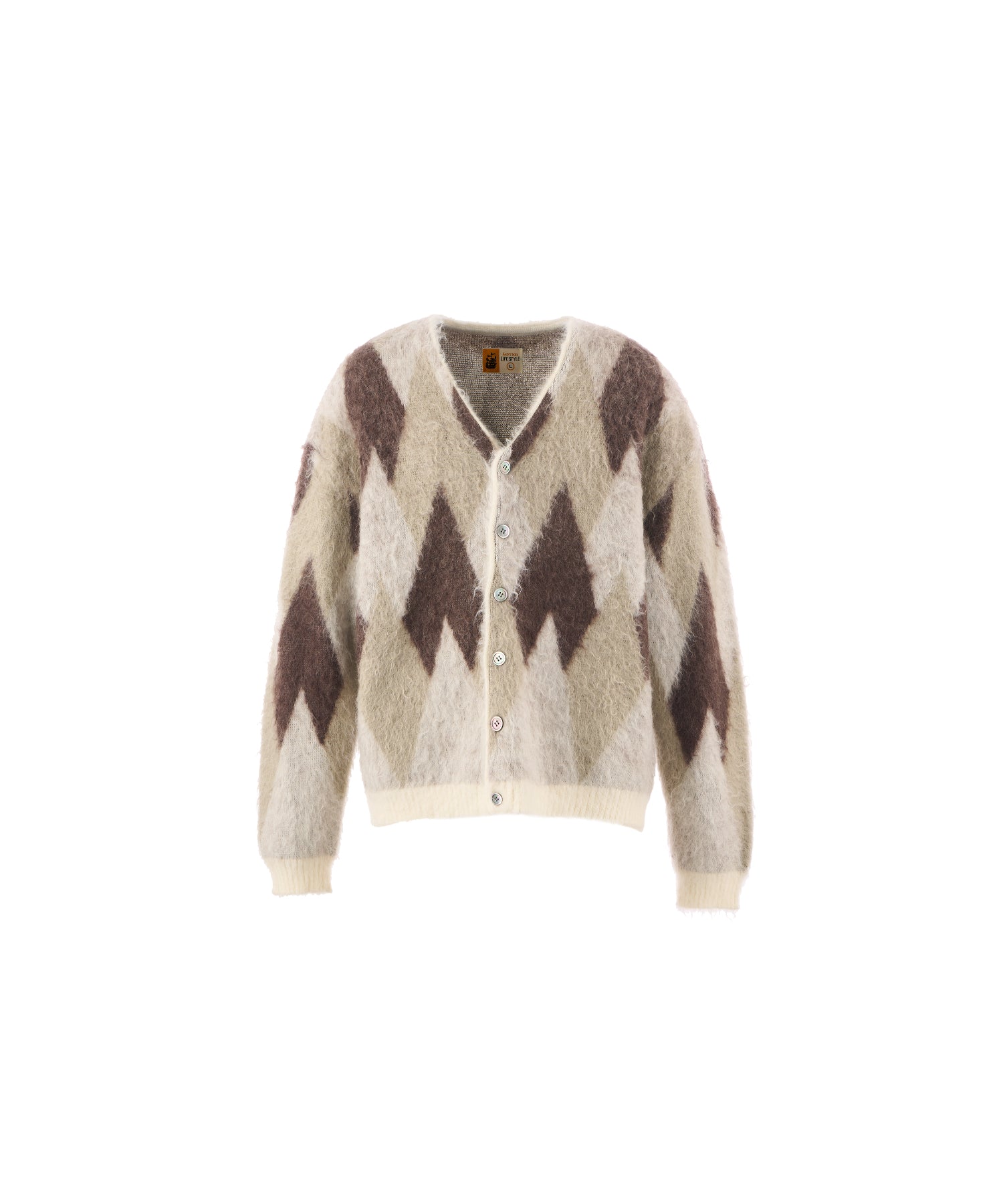 KNIT CARDIGAN / ARGYLE / MULTI