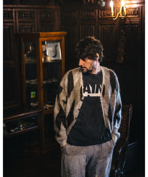 KNIT CARDIGAN / ARGYLE / MULTI