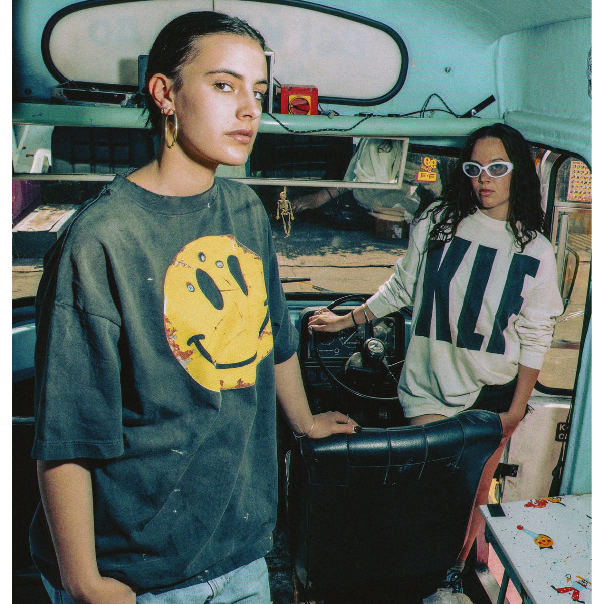 KLF_SS TEE / SMILE / BLACK - SAINT MXXXXXX (セントマイケル) - tops