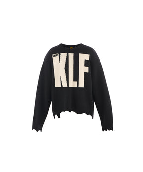 KLF_CREW NECK KNIT / KLF / BLACK