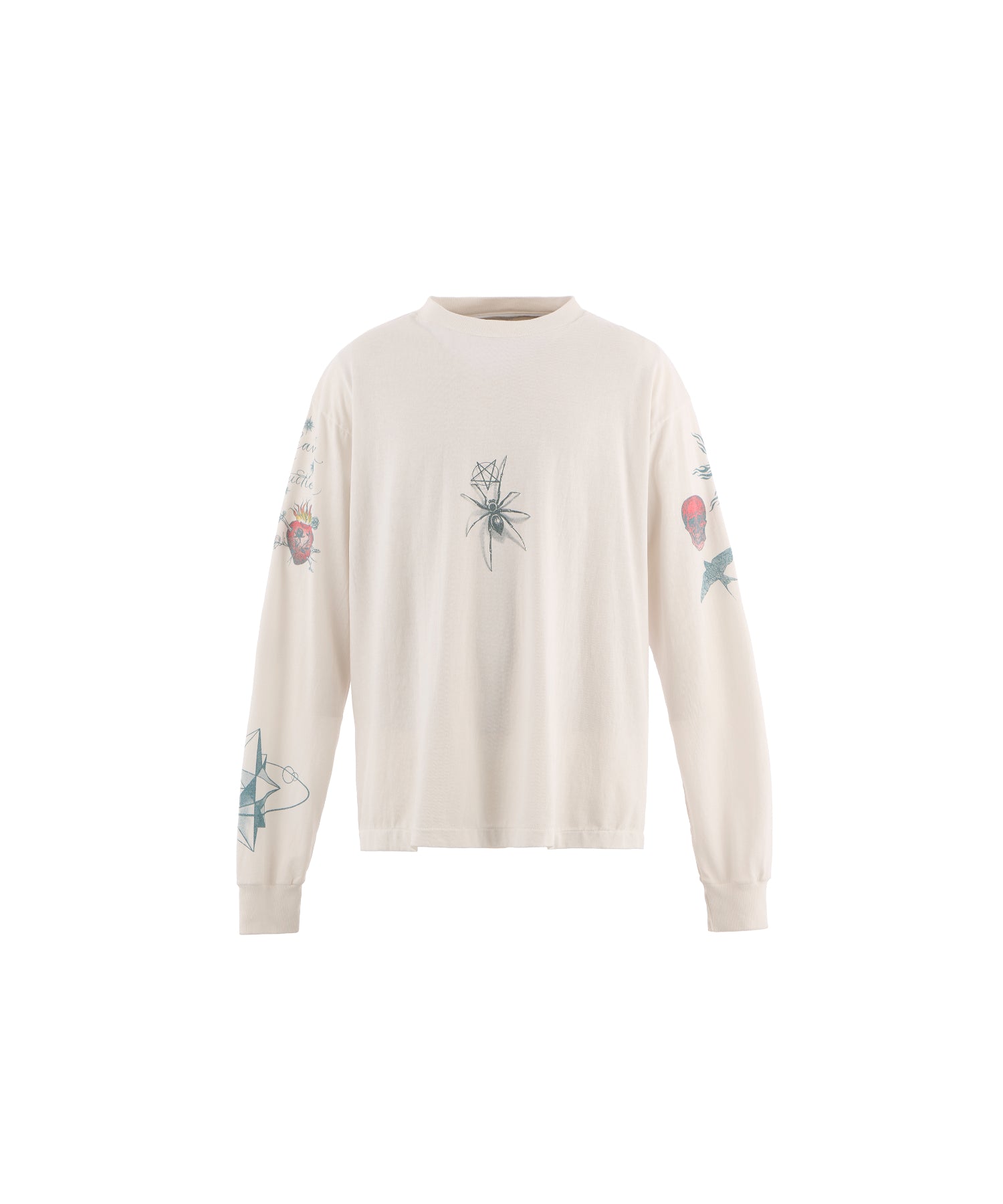 DW_LS TEE / TATTOO / WHITE