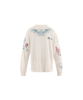 DW_LS TEE / TATTOO / WHITE