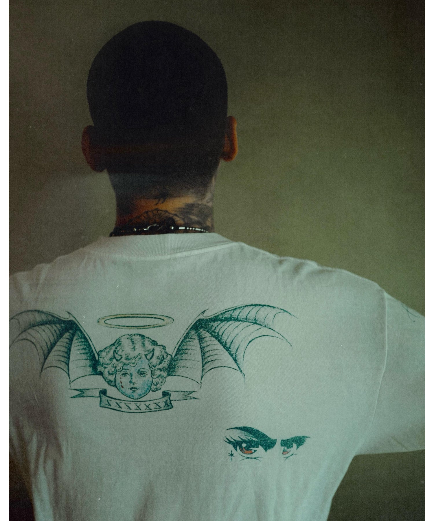 DW_LS TEE / TATTOO / WHITE