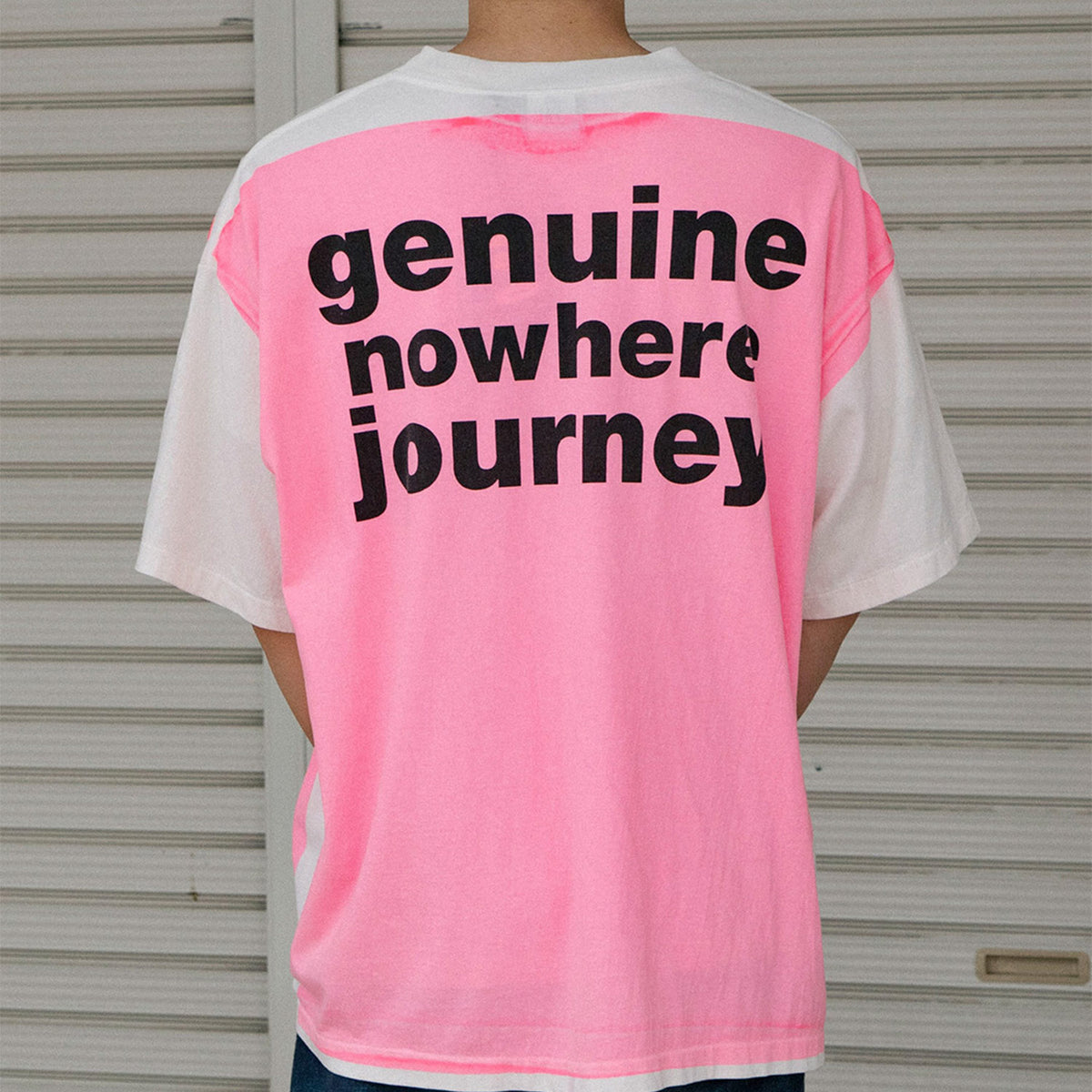 BAPE_SS TEE / HANDPRINT / WHT＋PNK - SAINT MXXXXXX (セントマイケル