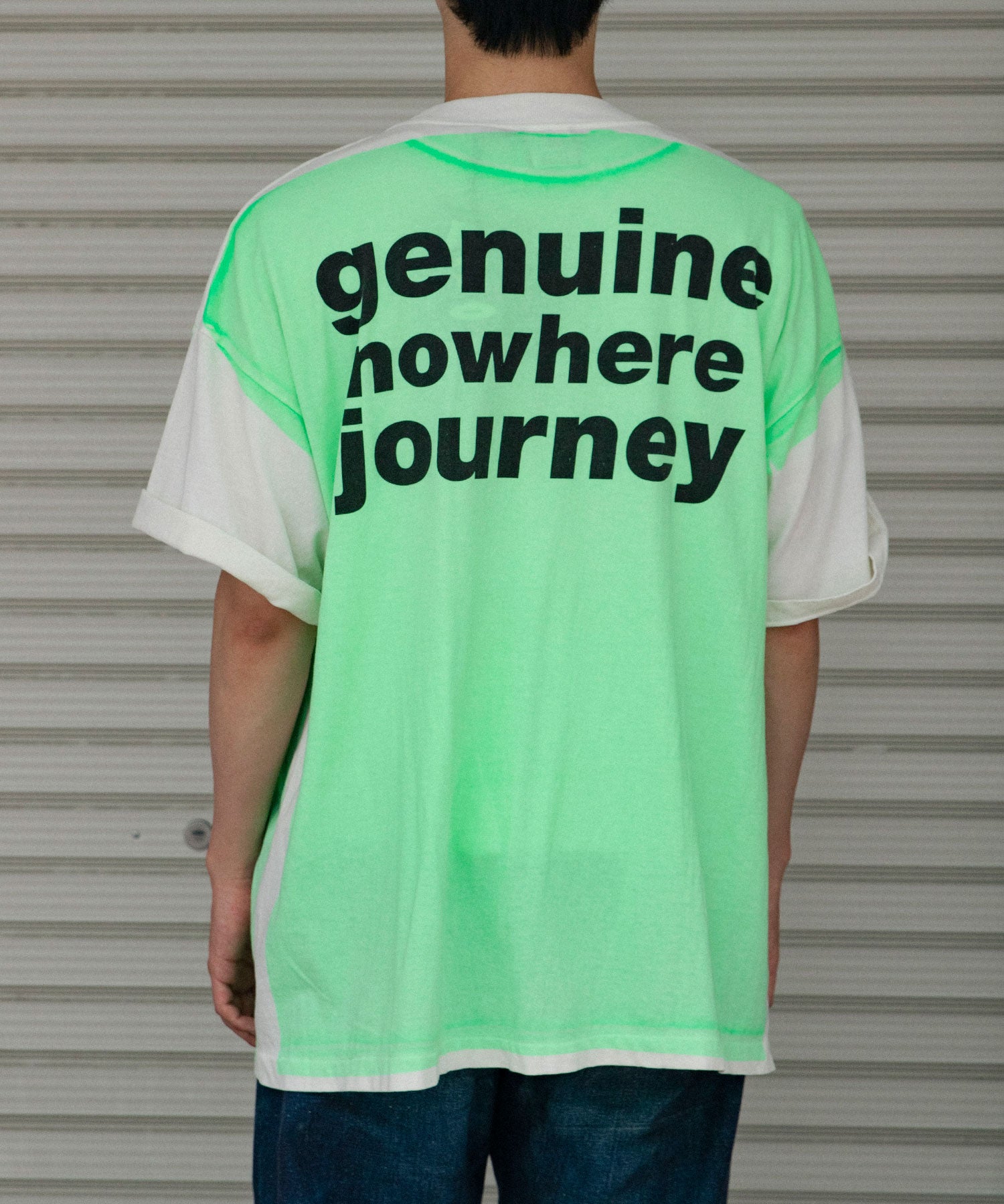 BAPE_SS TEE / HANDPRINT / WHT＋GRN
