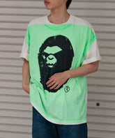 BAPE_SS TEE / HANDPRINT / WHT＋GRN