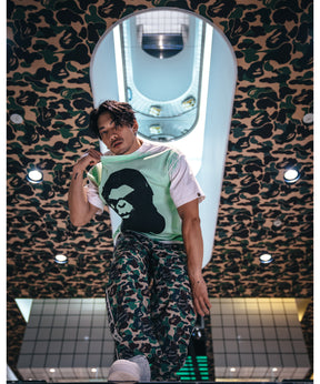 BAPE_SS TEE / HANDPRINT / WHT＋GRN
